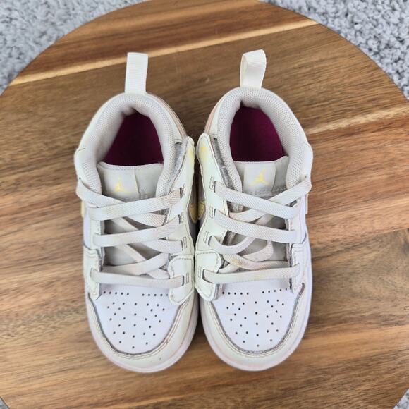 Jordan 1 Low TD Alt Sail Lt Laser Orange White Casual Daily Sneaker Toddler 8c - Picture 5 of 13